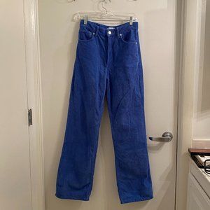 Zara Blue Corduroy Pants